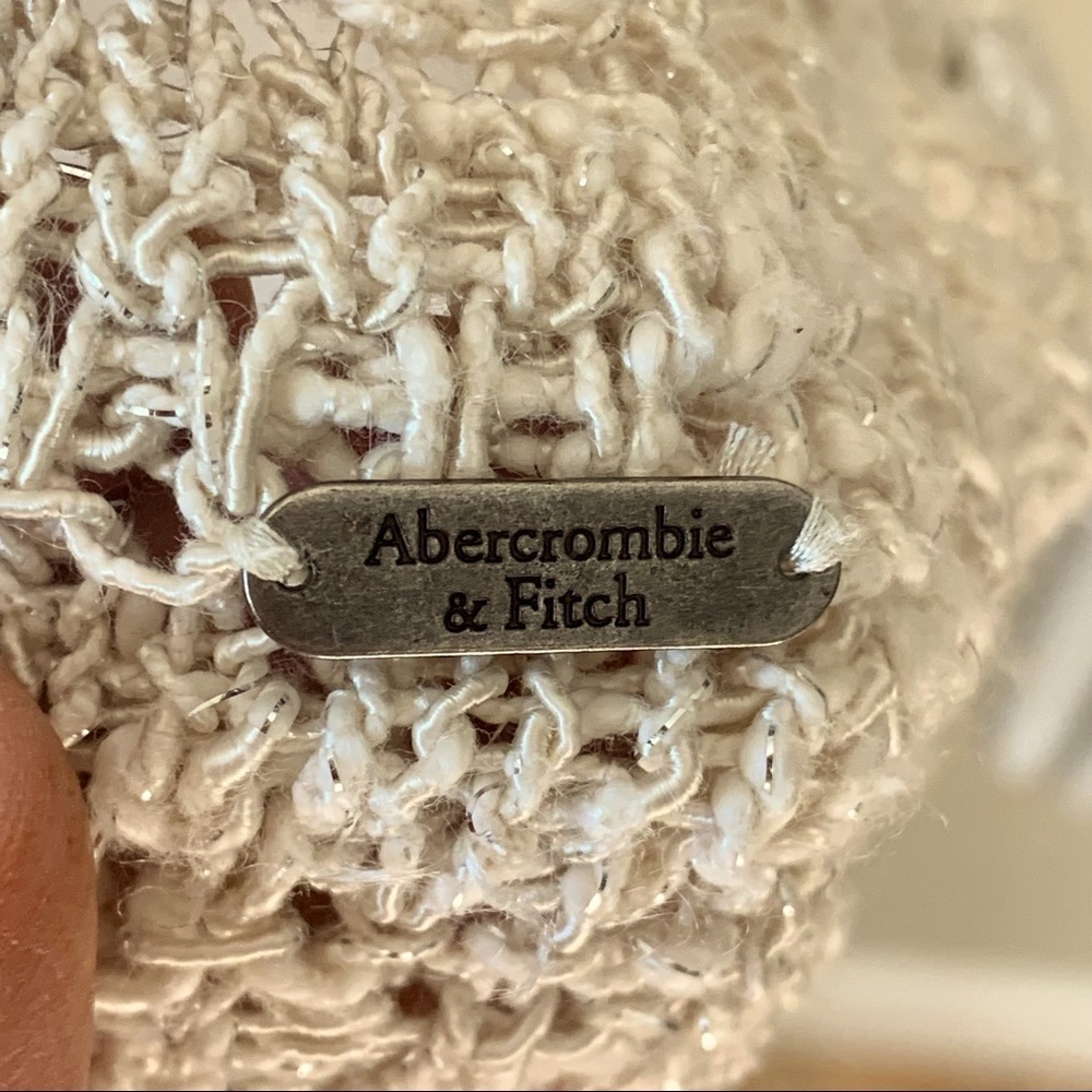 ABERCROMBIE & FITCH Crochet Knit Racerback Sweater Tank - Picture 3 of 13